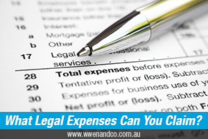 What legal expenses can I claim as tax deductions - image