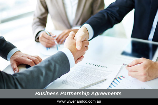 Business partnership agreements - image