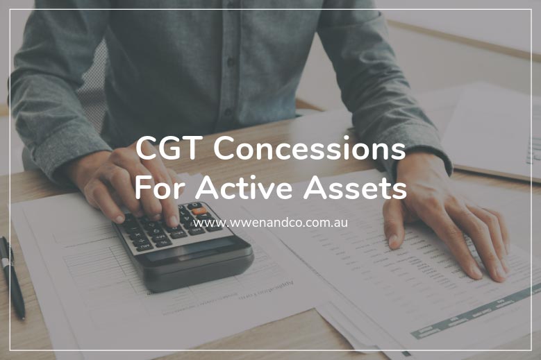 CGT concessions for active assets