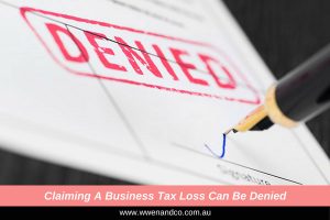 Claiming a business tax loss can be denied - image