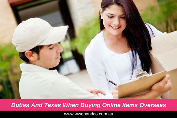 Duties and taxes when buying online overseas - image