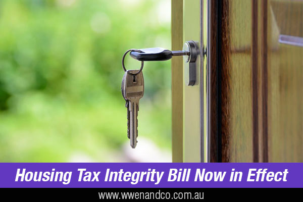 Housing Tax Integrity Bill and investment property owners