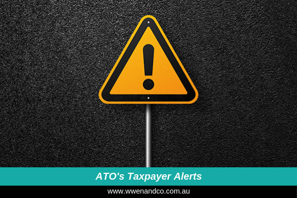 ATO's taxpayer alerts informing the public about emerging issues - image